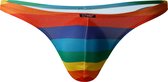 Body Pleasure Low Brief Bikini Men Underwear -Rainbox - Size Medium