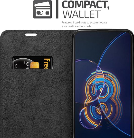 Coque Cadorabo pour Asus ZenFone 8 FLIP ROUGE POMME - Pochette de protection à fermeture aimantée