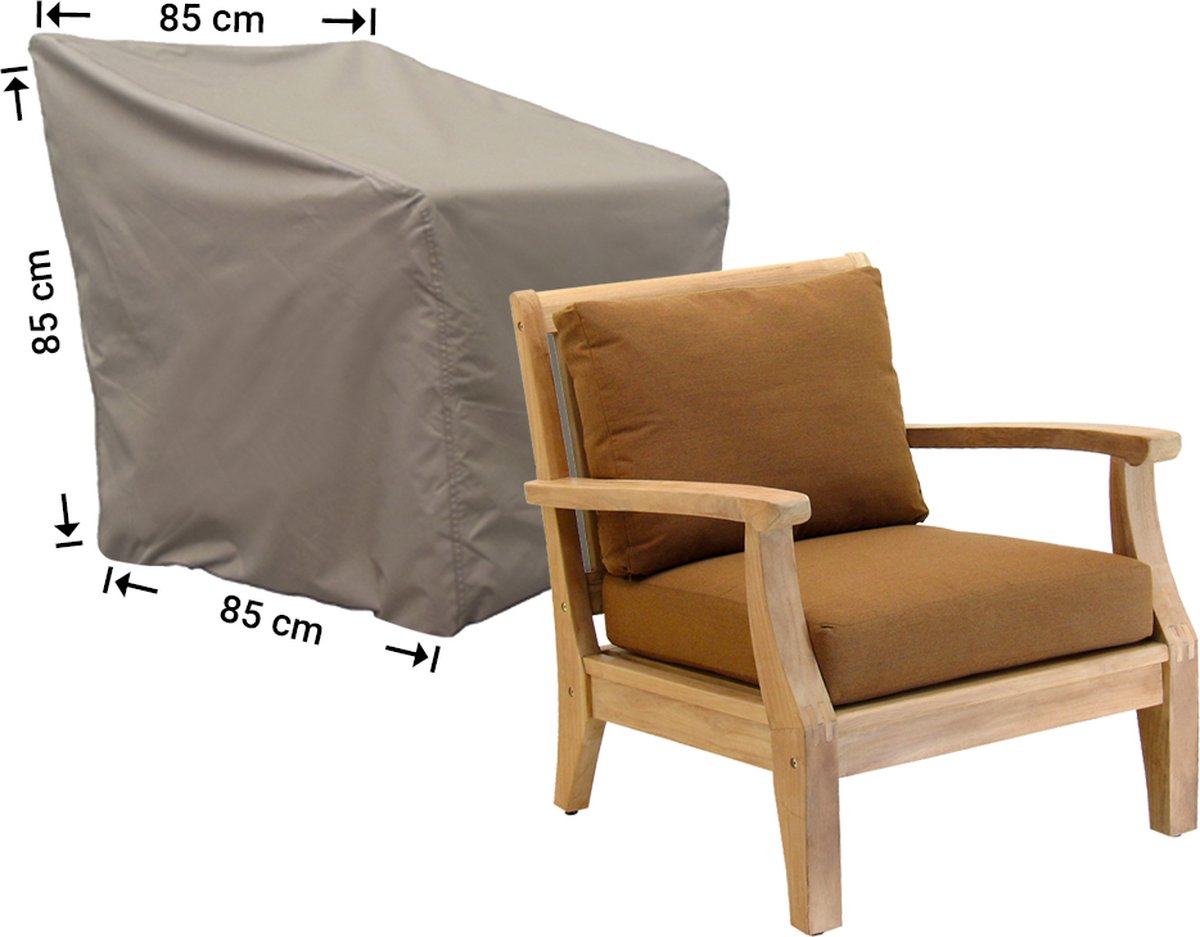 Raffles Covers Loungestoel hoes - 85 x 85 H: 85 cm - RLC85shaped- Waterdicht | Solution Dyed | UV-bestendig | Elastisch trekkoord | Airvents - Beschermhoes tuinmeubelen