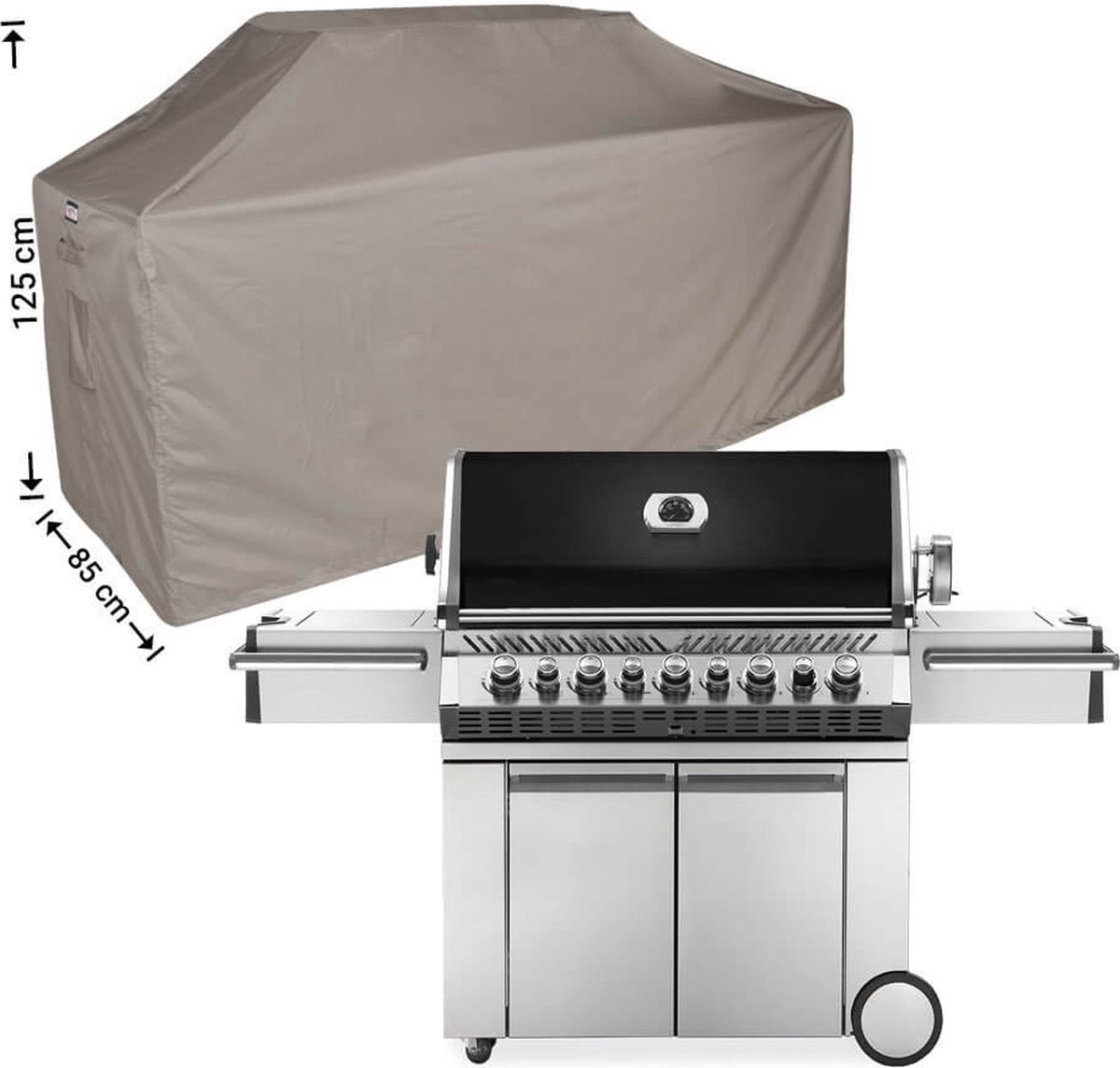 Housse de Protection pour Grand Barbecue - 80 x 120 x 75 cm