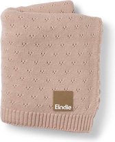 Couverture Elodie Pointelle - Couverture berceau - Couverture bébé - Couverture berceau - 100 cm x 75 cm - Pink poudré