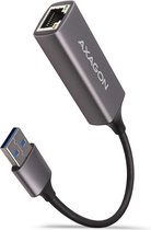AXAGON ADE-TR Type-A USB3.2 Gen 1 - Gigabit Ethernet 10/100/1000 Adapter, metal, titan grey *USBAM *RJ45F