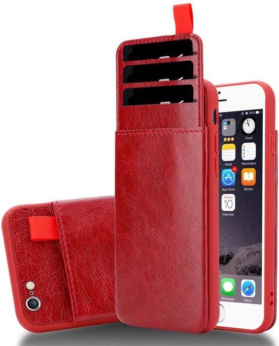 Custodia Cover A Libro Per IPhone 6 Plus/6S Plus - Modello Denti Bianchi Con Scritta "Don't Touch My Phone" - Pelle PU E Silicone TPU - Portafoglio E Supporto
