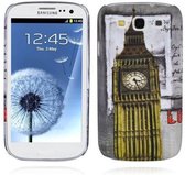 Cadorabo Hoesje geschikt voor Samsung Galaxy S3 / S3 NEO met LONDON - BIG BEN opdruk - Hard Case Cover beschermhoes in trendy design