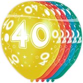 Ballonnen 40 jaar Qualatex 5 stuks