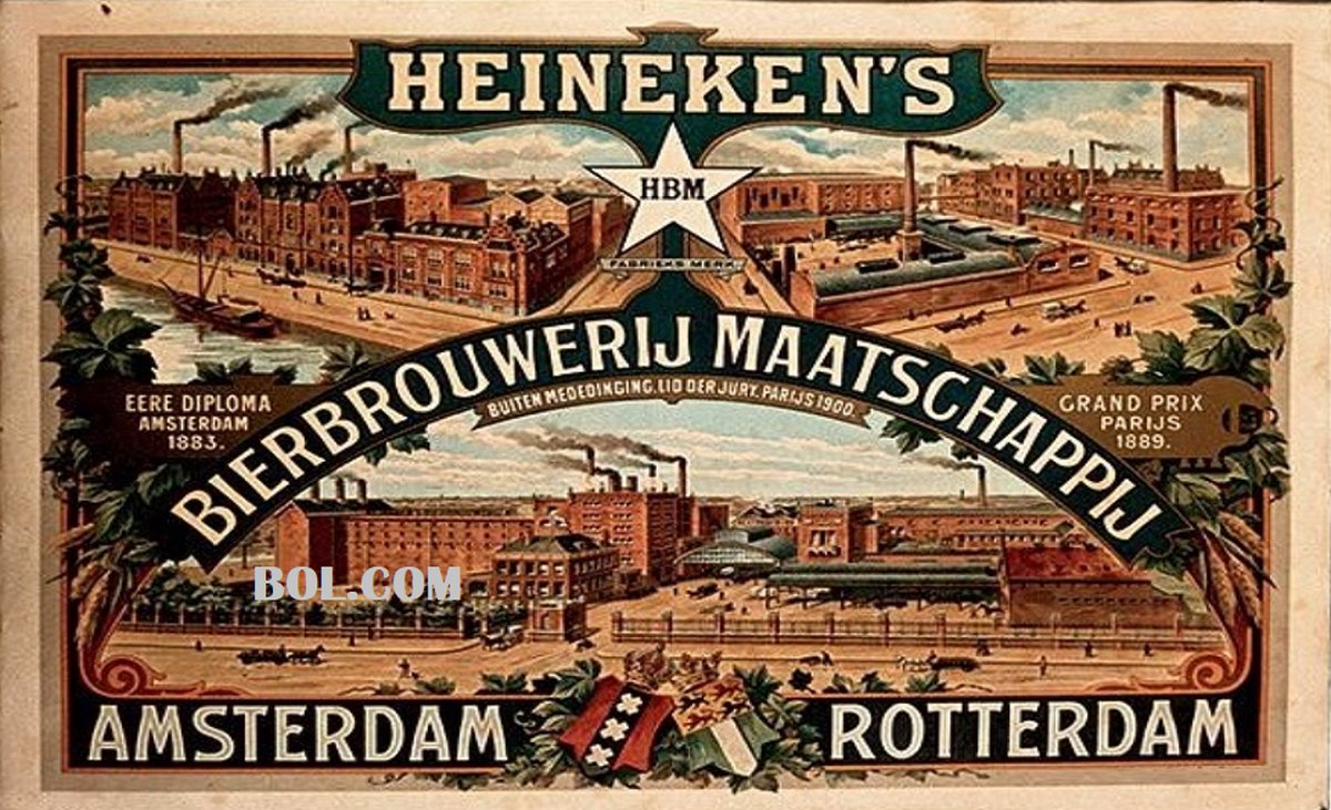 Heineken Oude Fabrieken Metalen Wandbord, Maat:30x20 cm - Bands-Artiest-Muziek-Werkplaats-Garage-Classic Car-oldtimer-Man Cave-Wandbord Mancave-Kroeg decoratie-Tekstbord-Metalen wanddecoratie NVT