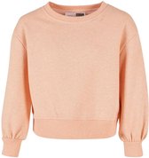 Urban Classics - Oversized Color Melange Crewneck Sweater/trui kinderen - Kids 122/128 - Roze