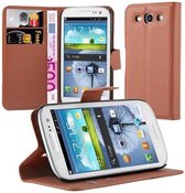 Cadorabo Hoesje voor Samsung Galaxy S3 / S3 NEO in CHOCOLADE BRUIN - Beschermhoes met magnetische sluiting, standfunctie en kaartvakje Book Case Cover Etui