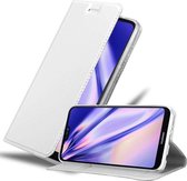 Cadorabo Hoesje geschikt voor Huawei P20 LITE 2018 / NOVA 3E in CLASSY ZILVER - Beschermhoes met magnetische sluiting, standfunctie en kaartvakje Book Case Cover Etui