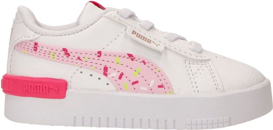 Puma Jada Crush Sneaker - Meisjes - Wit/roze - Maat 22 | bol.com
