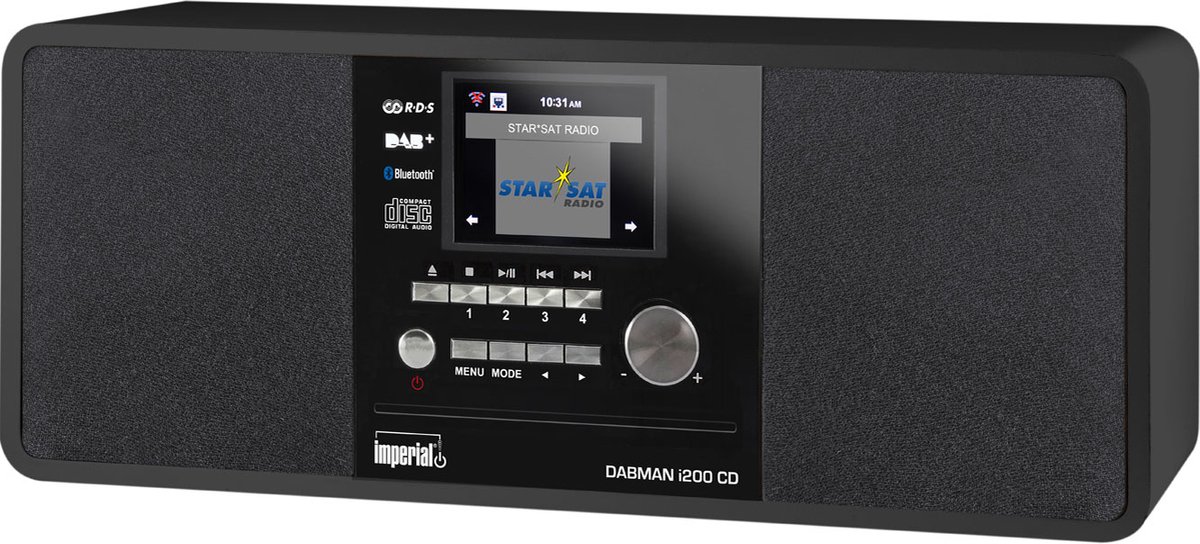 Bol.com Imperial DABMAN i200 CD Multifunctionele radio DAB+ / FM / Internet / Bluetooth Zwart aanbieding