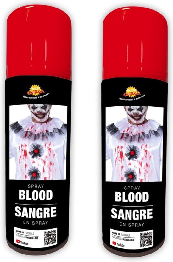 Geroosterd Fruitig mixer Halloween Kunstbloed spray voor lichaam en kleding 75 ml - Horror -  Halloween nep bloed | bol.com