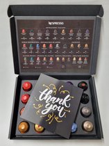 Koffie Proeverij Pakket 20 stuks verschillende smaken met Mystery Card 'Thank You' met persoonlijke (video) boodschap | Verjaardag | Sinterklaas | Kerstpakket | Vaderdag | Moederdag | Jubileum | Valentijnsdag