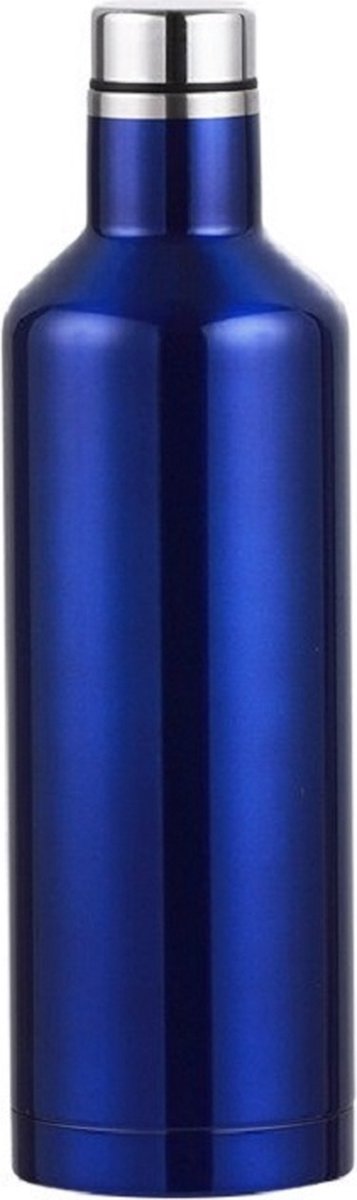 Casero Roestvrijstalen geïsoleerde warm en koud thermoskan - Thermosbeker - Isoleerfles - Travel Mug - 500 ml Blauw