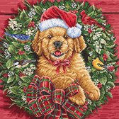 Christmas Puppy - Aida telpakket - Letistitch
