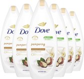 Dove Purely Pampering Sheabutter & Vanille Douchecrème - 6 x 500 ml