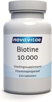 Nova Vitae - Biotine 10.000 mcg - Vitamine B8 - 100 tabletten