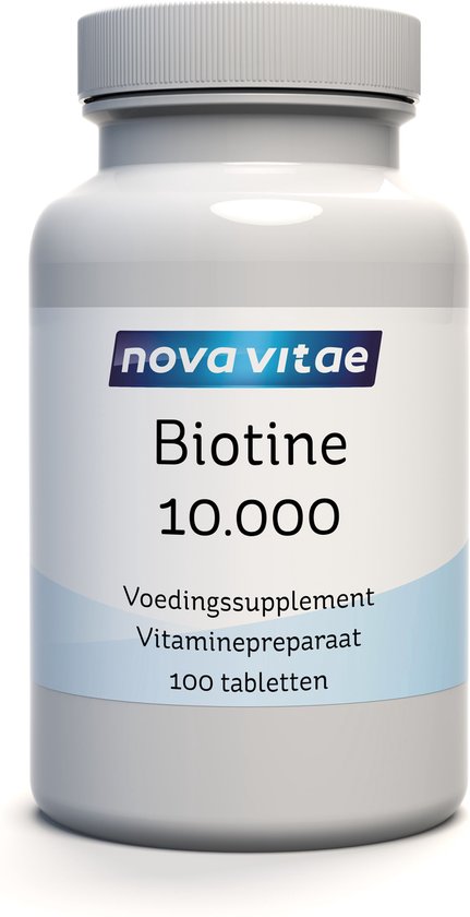 Foto: Nova vitae biotine 10 000 mcg vitamine b8 100 tabletten