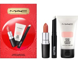 MAC Cheers To Mocha 3-Set Matte Lipstick + Lip Primer + Strobecream