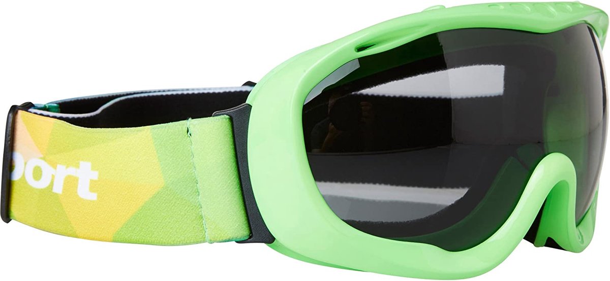 Skibril Snowboard Bril - Anti fog - Groen, Grijze Lens - Unisex Volwassen - Wintersport