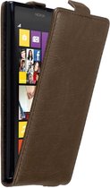 Cadorabo Hoesje geschikt voor Nokia Lumia 1020 in KOFFIE BRUIN - Beschermhoes in flip design Case Cover met magnetische sluiting
