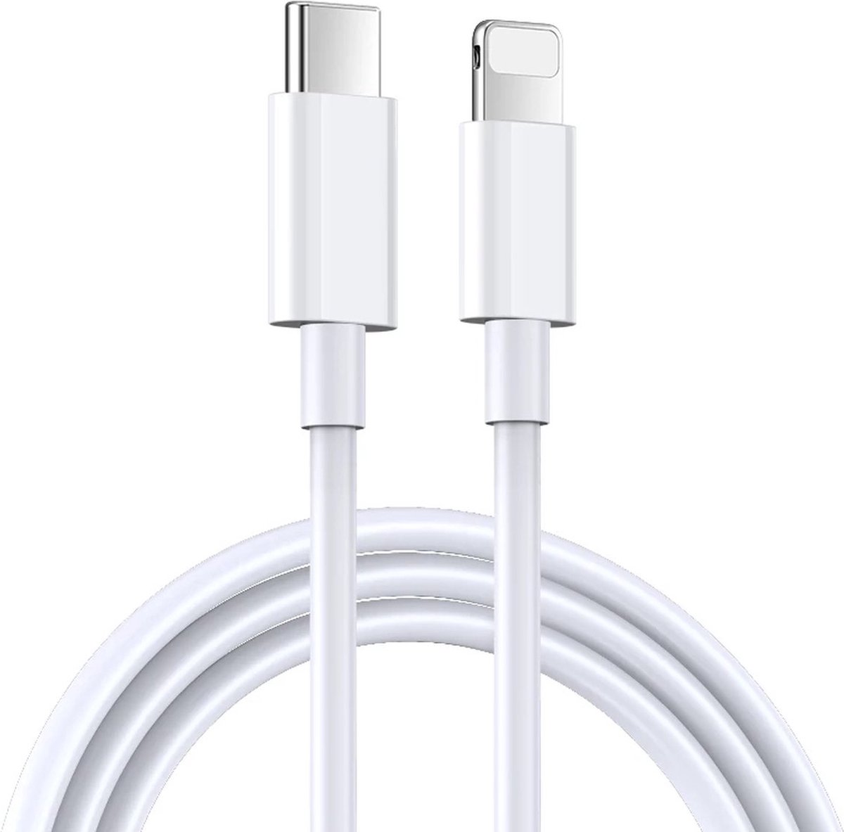 iPhone snellader kabel - USB-c naar lightning kabel - 200cm - snellader kabel 2m - USB-C naar iphone kabel - Merkloos