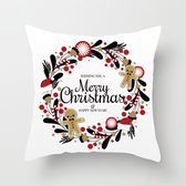 Without Lemon - Kerst Kussenhoes - Wit Kerst Krans - Kerst kussen - Kerstdagen - Feestdagen - Kerst - Decoratie - Woondecoratie - Kussenslopen - December - Cadeau