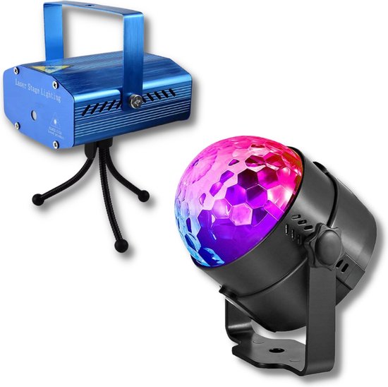 Discolamp Partybox - Discobal - Laser - LED - Feestverlichting