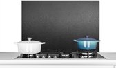 Spatscherm keuken 90x60 cm - Kookplaat achterwand Leer - Lederlook - Industrieel - Muurbeschermer - Spatwand fornuis - Hoogwaardig aluminium