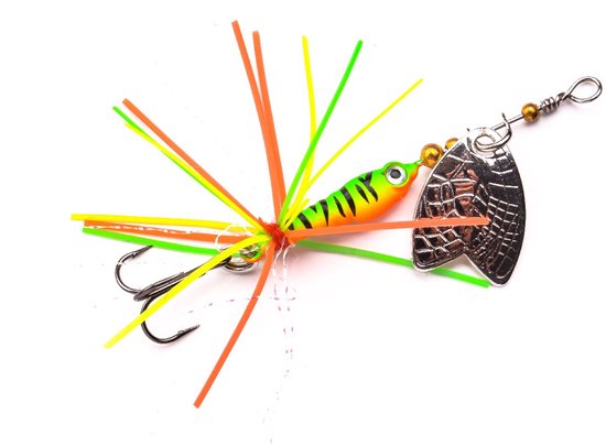 Spro Larva Mayfly Spinner Single Hook 10 - 5cm - 4g - Kleur : UV Perch van Spro — afbeelding 4