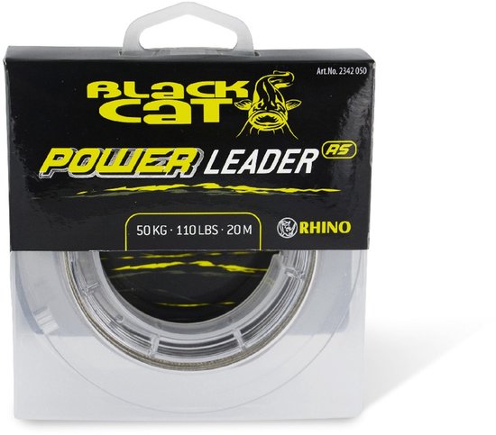 Black Cat Power Leader - Matériel Hooklength - 1.20mm - 100kg - 20m