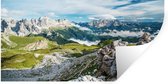 Stickers muraux - Film autocollant - Alpes - Rochers - Herbe - 160x80 cm - Film adhésif - Stickers muraux Chambre d'enfant - Papier peint autocollant