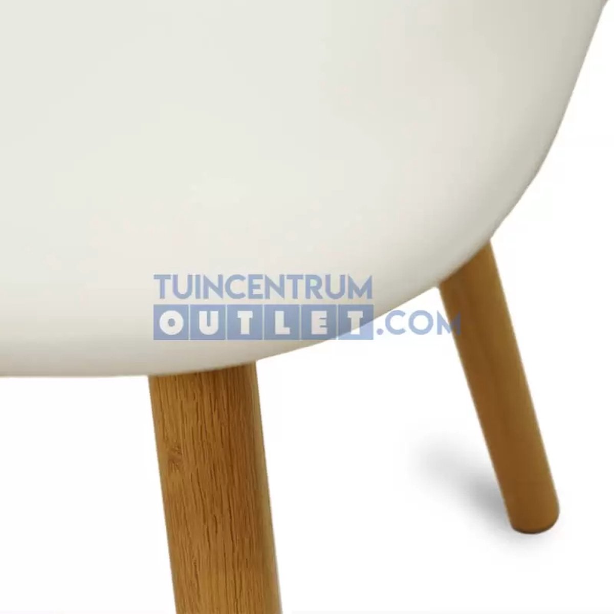 Lesli Living Chaise bistro Montreux - Blanc - 62,5x44x82,5cm - Set de 4
