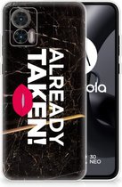 Telefoon Hoesje Motorola Edge 30 Neo Leuk TPU Back Cover Already Taken Black