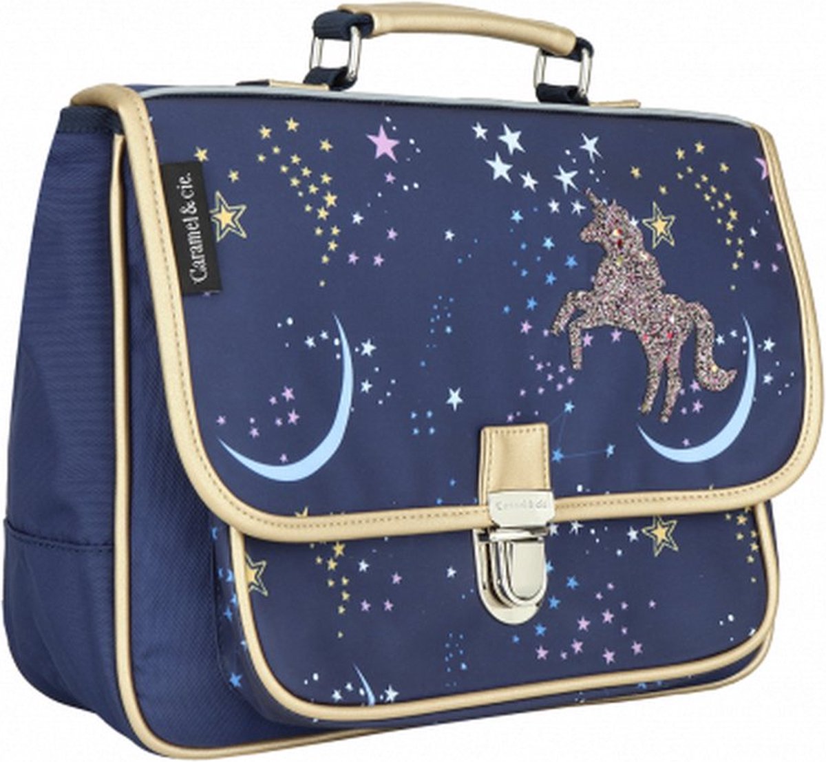 Caramel & Cie Kleuterboekentas Constellation Nuit blauw - Schooltas/Boekentas - Smal