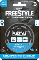 Spro Freestyle Reload Ds Rig 3St. 0.18 mm / haak maat 12