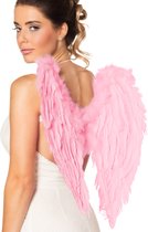 Boland - Engelenvleugels roze (50 x 50 cm) Roze - Volwassenen - Vrouwen - Engel - Halloween en Horror- Feeën, Elfjes en Engeltjes- Fantasy