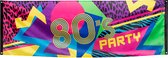 Boland - Polyester banner '80's party' - Glitter & Glamour - Disco - Feestversiering