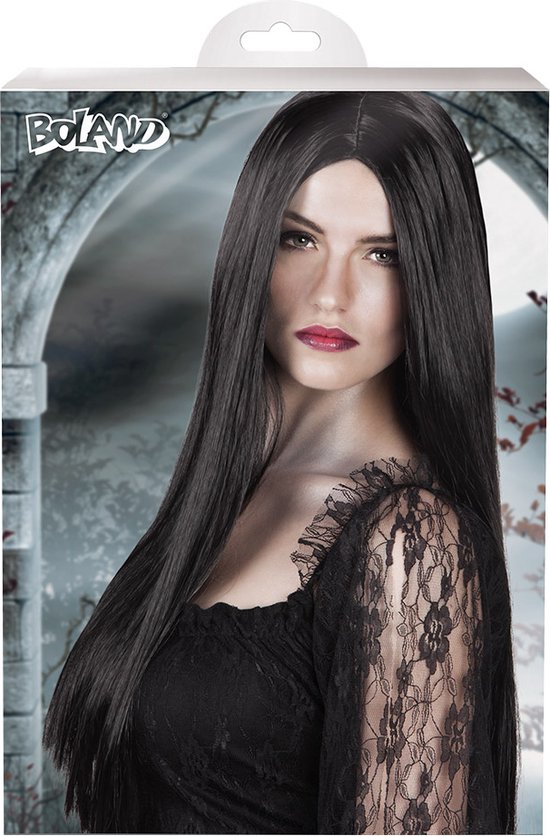 Pruik met lang witblond steil haar met pony model 169 - Mooie pruiken