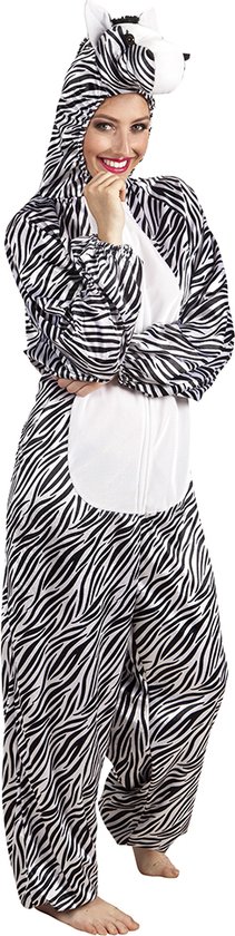 Boland - Kostuum Zebra pluche (max. 1.65 m) - Kinderen - Zebra - Dieren