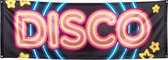 Boland - Polyester banner 'DISCO' - Glitter & Glamour - 80s - Feestversiering