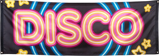 Polyester banner ‘DISCO’ (74 x 220 cm)
