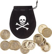 Set sac de pirate avec 12 pièces d'or