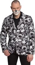 Boland - Jasje Skulls (XL) - Volwassenen - Skelet - Halloween verkleedkleding - Horror - Day of the dead