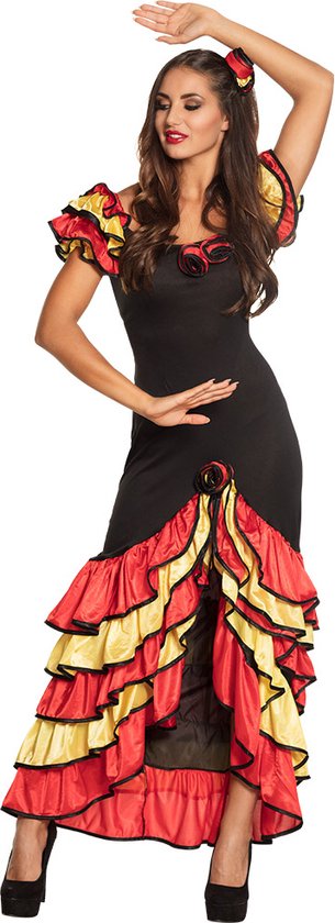 Boland - Volwassenenkostuum Rumba vrouw - Multi - S - Volwassenen -  Flamenco danseres | bol.com