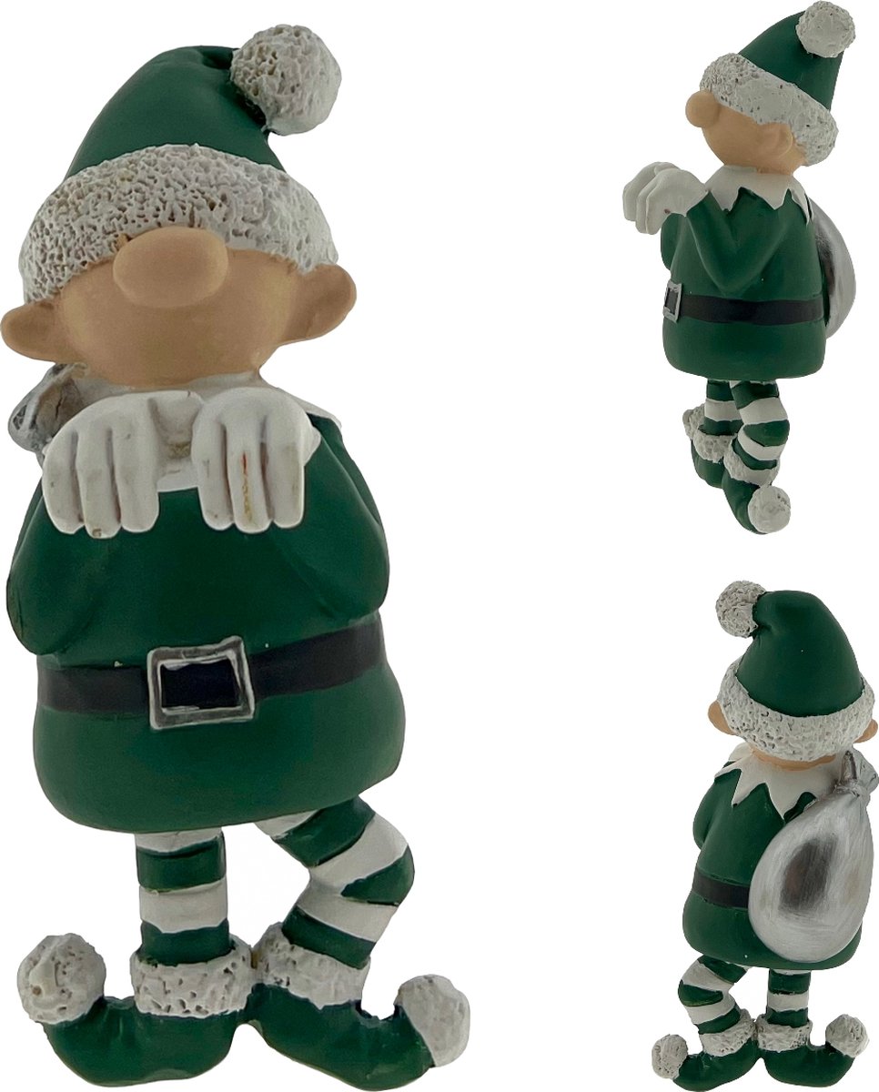 Pothanger Kerst Elf - Kerstmis - 11 x 4.5 x 5.5 cm - 2 Stuks