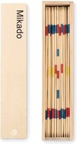 Mikado Spel in houten Kistje met schuifdeksel - 41 stokken 18cm - schoencadeautjes sinterklaas