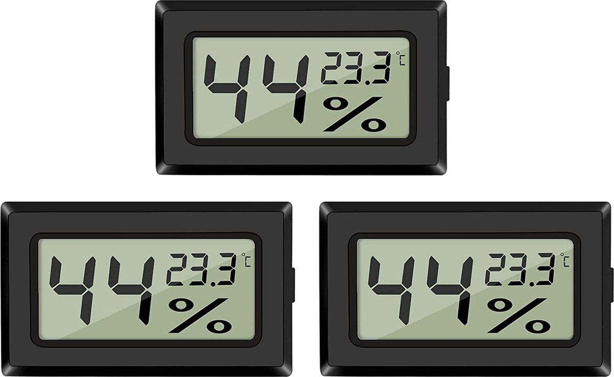 Kamerthermometer - Digitale Thermometer – Vochtigheidsmeter - Binnenthermometer