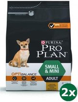 2x3 kg Pro plan dog adult small / mini kip hondenvoer