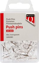 Push pins quantore transparant 40 stuks | Blister a 40 stuk